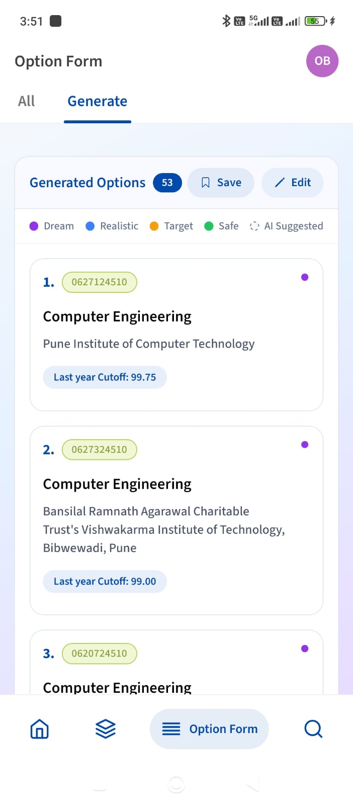 College Comparison